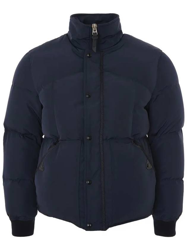 Nylon Funnel High Neck Padding Navy - TOM FORD - BALAAN 3