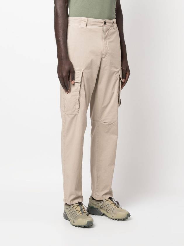 Twill Stretch Lens Cargo Straight Pants Beige - CP COMPANY - BALAAN 4