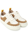 Lauren Leather Sneakers Brown White - CHLOE - BALAAN 4