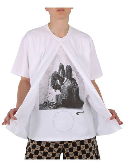 Print Cotton Oversized Short Sleeve T-Shirt - BURBERRY - BALAAN 2