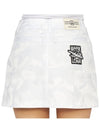 Golf Gauge Jacquard MLW 3A AE01 WHITE Women s Mini Pleated Skirt - MARK & LONA - BALAAN 8