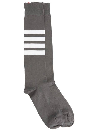 4 Bar Stripe Socks Grey - THOM BROWNE - BALAAN 2