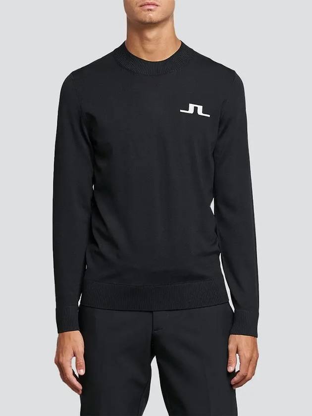 Gus Golf Knit Sweater Black AMKW07285 - J.LINDEBERG - BALAAN 1