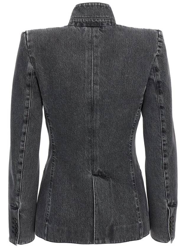 Alexander McQueen Deconstructed Denim Blazer - ALEXANDER MCQUEEN - BALAAN 2