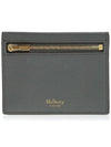 Classic Grain Leather Zipped Card Holder Charcoal - MULBERRY - BALAAN 2