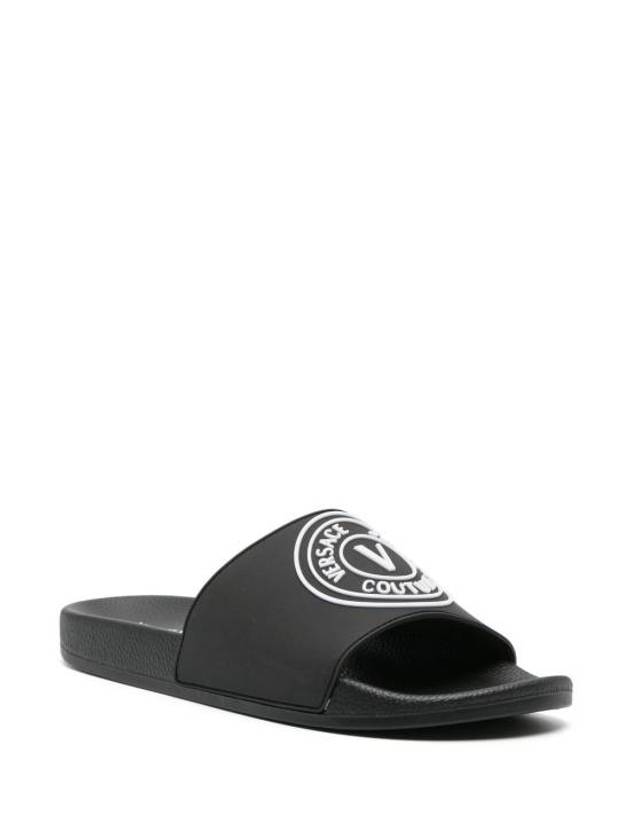 Mule Slippers 76YA3SQ3 ZS192 899 Black - VERSACE - BALAAN 4