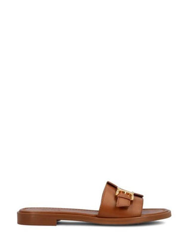 Marcie Buckle Slide Slipper Sandals Brown - CHLOE - BALAAN 1