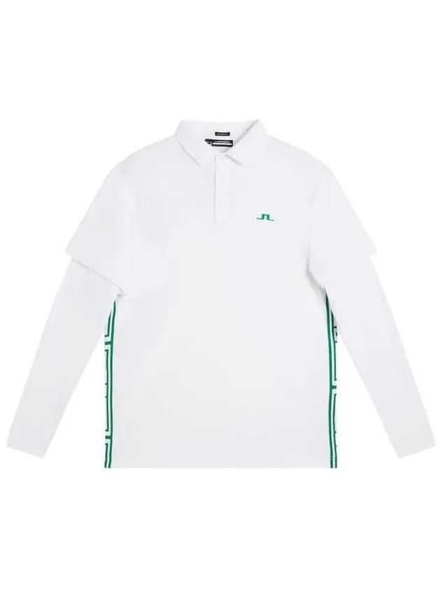 Liam Regular Fit Long Sleeve Polo Shirt White - J.LINDEBERG - BALAAN 3