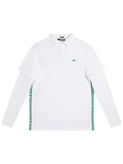 Liam Regular Fit Long Sleeve Polo Shirt White - J.LINDEBERG - BALAAN 2