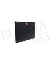 Pebble Grain Leather Large Zipper Laptop Holder Black - THOM BROWNE - BALAAN 3