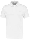 Men's Paris Regular Fit Stretch Cotton Pique Short Sleeve Polo Shirt White - LACOSTE - BALAAN 1