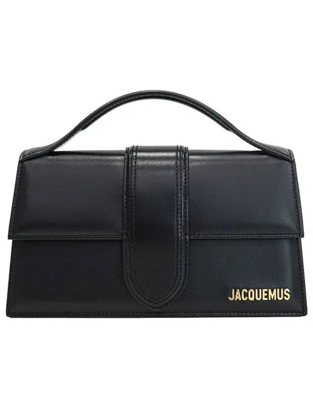 Le Grand Bambino Leather Tote Bag Black - JACQUEMUS - BALAAN 3