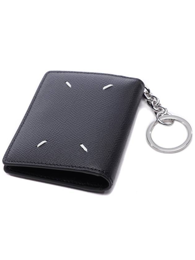 Stitch Keyring Card Wallet Black - MAISON MARGIELA - BALAAN 6