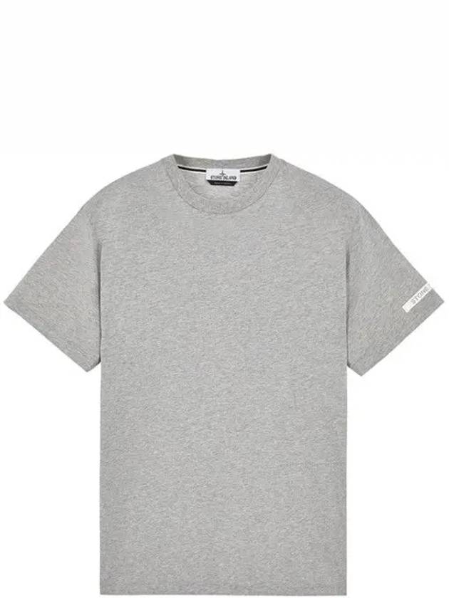 Micro Graphic Arm Logo Printing Short Sleeve T-Shirt Grey - STONE ISLAND - BALAAN 2