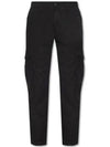 Men's Wappen Patch Cargo Track Pants Black - STONE ISLAND - BALAAN 2