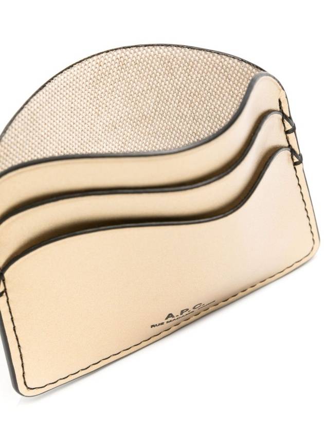 Half Moon Card Wallet Gold - A.P.C. - BALAAN 5