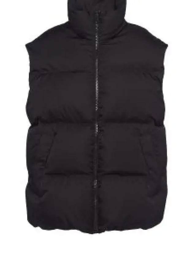 Oversized Re-Nylon Down Vest Black - PRADA - BALAAN 2