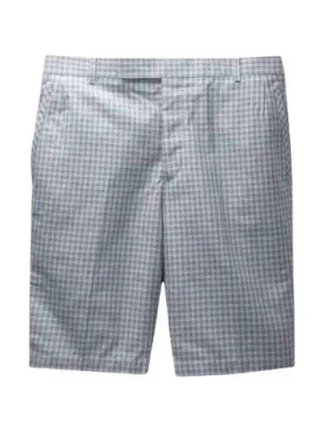 RWB Tab Houndstooth Cotton Shooting Shorts Grey - THOM BROWNE - BALAAN 2