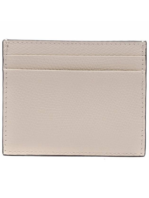 V Logo Signature Card Wallet Ivory - VALENTINO - BALAAN 5