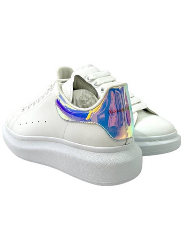 Oversized Smooth Calf Leather Sneakers White Shock Pink - ALEXANDER MCQUEEN - BALAAN 4