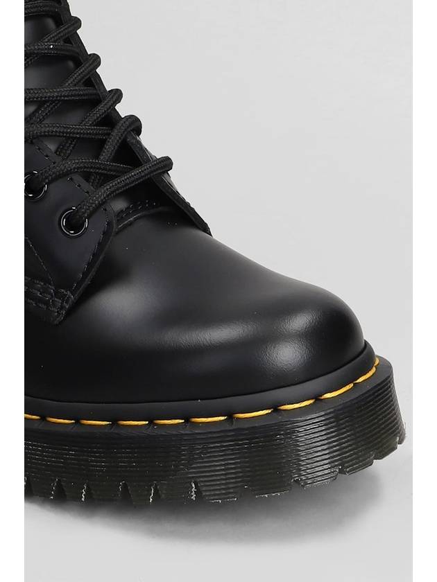 1460 Bex Smooth Leather Platform Worker Boots Black - DR. MARTENS - BALAAN 6