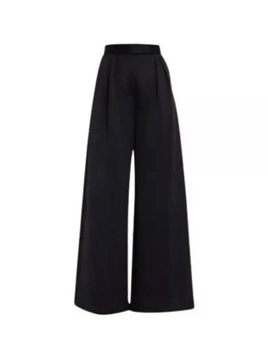 Zinnia Wide Pants Black - MAX MARA - BALAAN 1