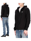 Men's Small Logo Hooded Jacket Black - EMPORIO ARMANI - BALAAN 2
