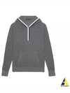 Women'S Waffle Stitch Merino Wool Hoodie Grey - G/FORE - BALAAN 2