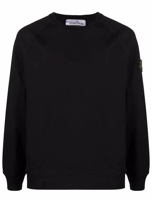 Waffen Patch Crewneck Sweatshirt Black - STONE ISLAND - BALAAN 2