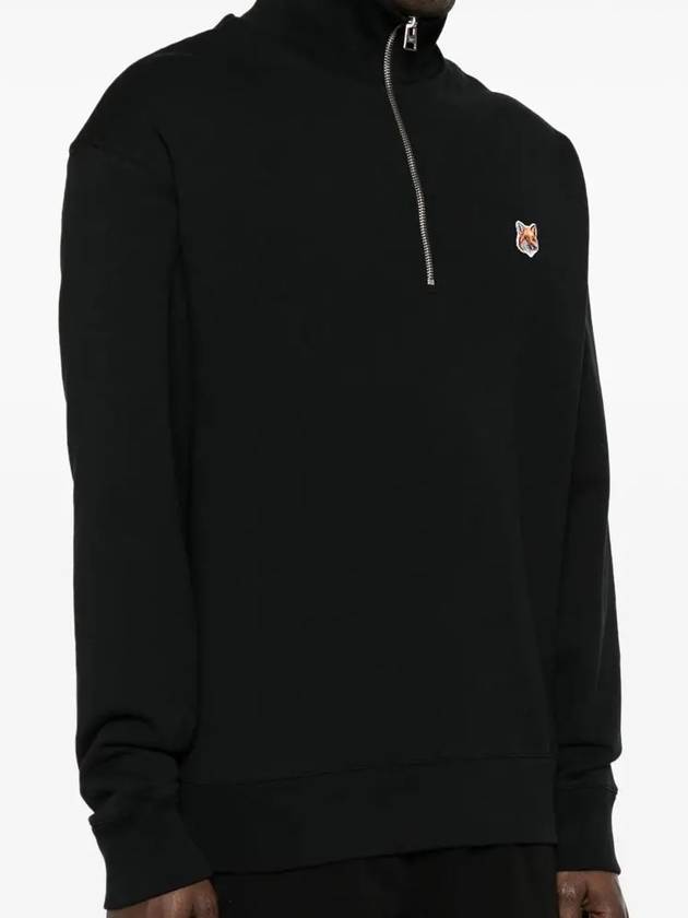 Maison Kitsune Fox Head Patch Men s Half Zip up Sweatshirt MM00314 P199 - POLO RALPH LAUREN - BALAAN 3