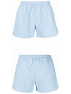 Pocket Heart Logo Swim Shorts Sky Blue - AMI - BALAAN 5