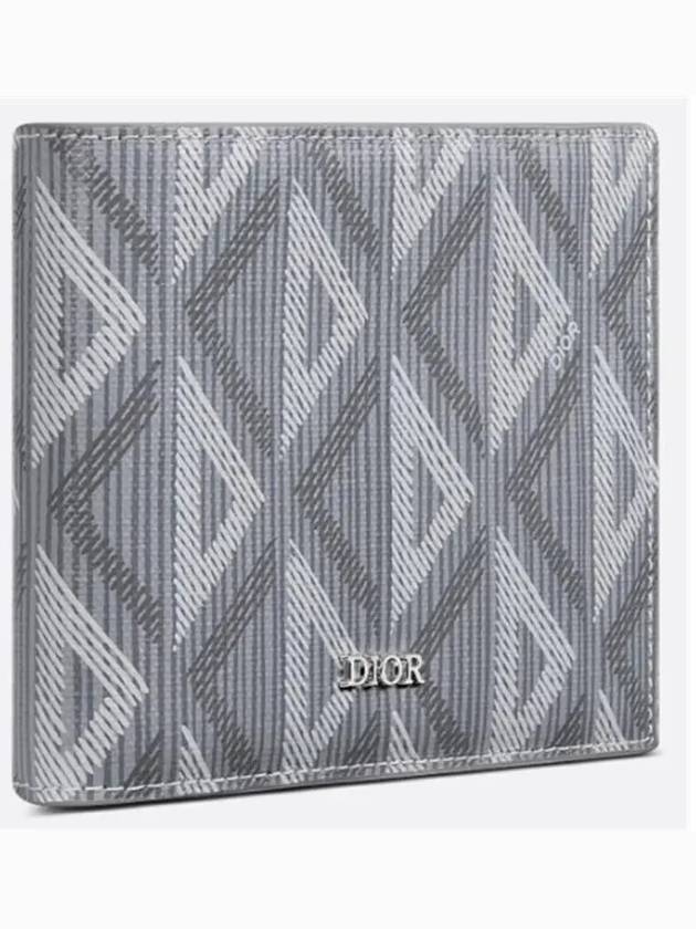 CD Diamond Canvas Half Wallet Grey - DIOR - BALAAN 4