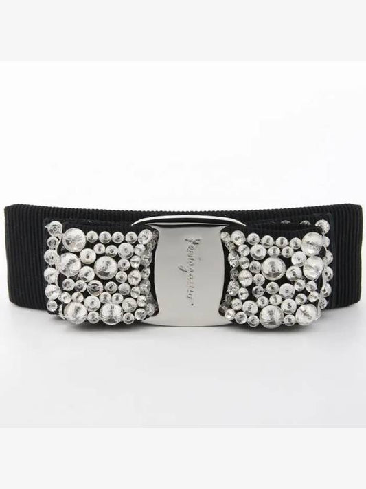 Vara Bow Black Hair Clip Silver - SALVATORE FERRAGAMO - BALAAN 2