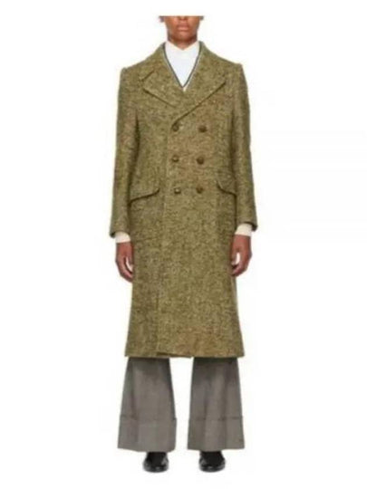 Bernal Herringbone Wool Single Coat Green - GUCCI - BALAAN 2