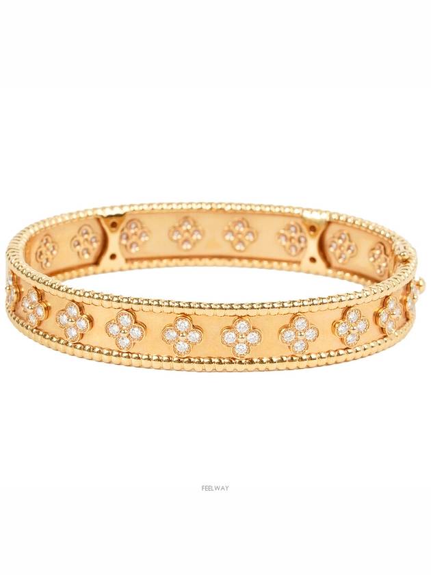 Van Cleef Arpels Perley Clover Bracelet Pink Gold Diamond M 74191 - VANCLEEFARPELS - BALAAN 1