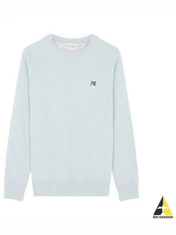 Logo Patch Classic Sweatshirt Light Blue GM00333KM0002 - MAISON KITSUNE - BALAAN 1