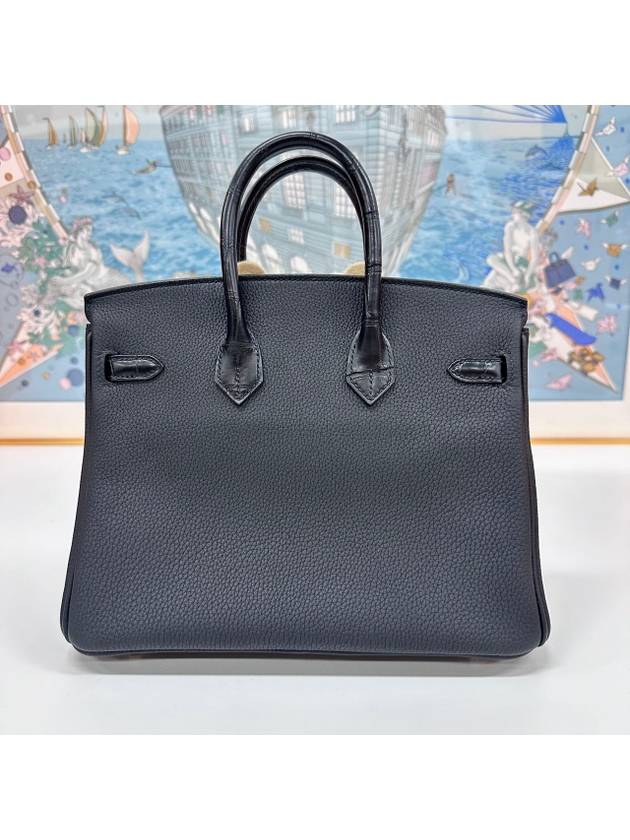 Bulkin 25 TOUCH Togo Alligator Black B engraving - HERMES - BALAAN 3