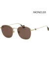 Eyewear Asian Fit Round Sunglasses Brown - MONCLER - BALAAN 5