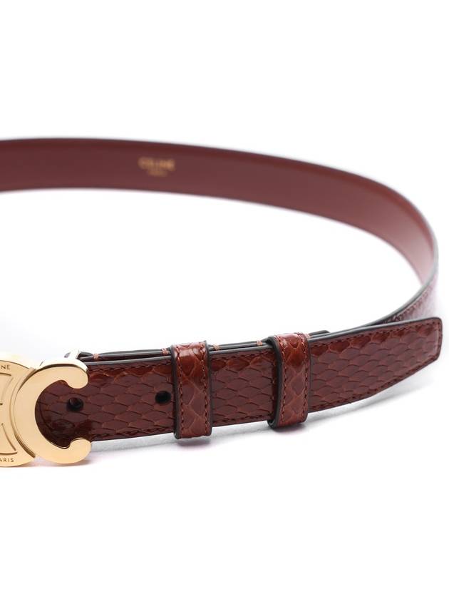 Medium Triomphe Python Belt Tan - CELINE - BALAAN 6