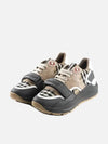 Ramsey Vintage Check Leather Suede Low Top Sneakers Beige - BURBERRY - BALAAN 3