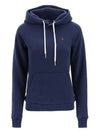 Embroidered Logo Cotton Blend Jersey Hoodie Navy - POLO RALPH LAUREN - BALAAN 3