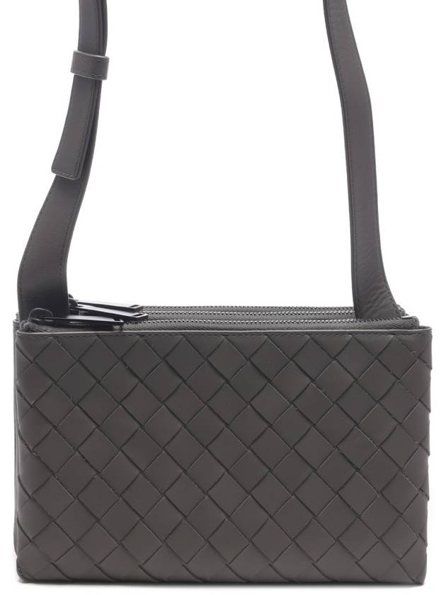 Triple Zipper Cross Bag Grey - BOTTEGA VENETA - BALAAN 2