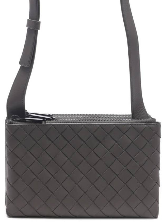 Triple Zipper Cross Bag Grey - BOTTEGA VENETA - BALAAN 2