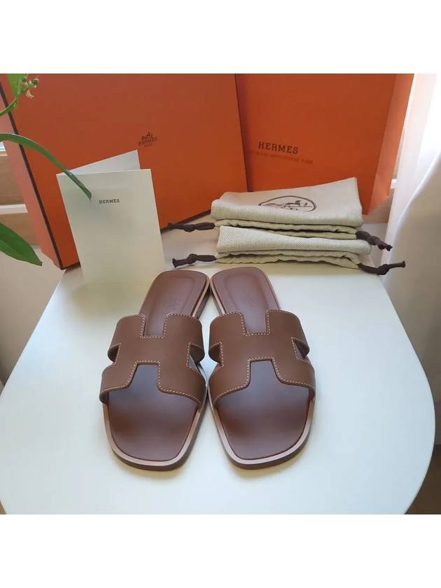 Oran Sandals Slippers EU 37 Gold Absong H021056Z - HERMES - BALAAN 3
