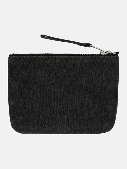 Canvas Coin Pouch Wallet Washed Black - STUSSY - BALAAN 2