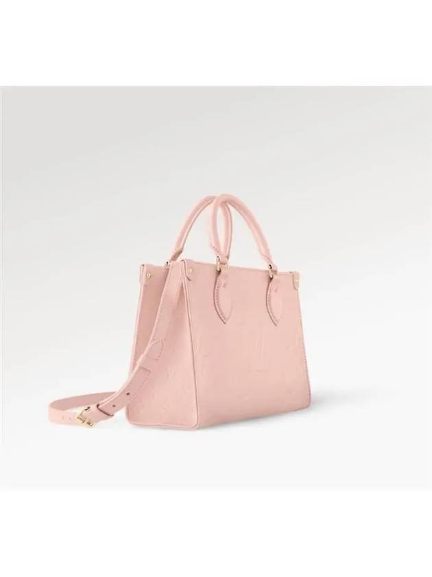 OnTheGo PM Monogram Empreinte Tote Bag Pink - LOUIS VUITTON - BALAAN 4