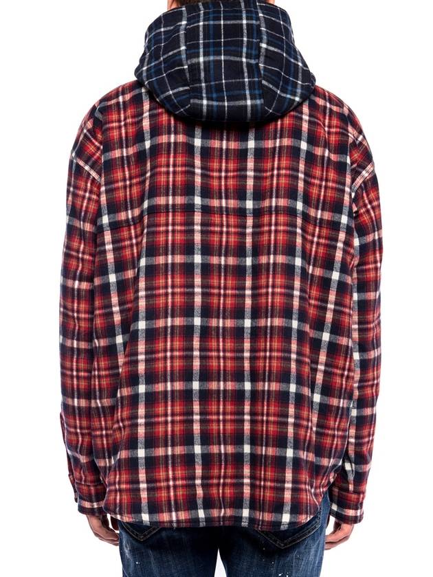 PATCHWORK CHECK ANORAK jacket - DSQUARED2 - BALAAN 4