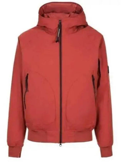 Pro-Tech Ribbed Hooded Jacket Red - CP COMPANY - BALAAN 2