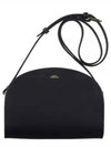 Women's Demil Lune Half Moon Shoulder Cross Bag Black - A.P.C. - BALAAN 2