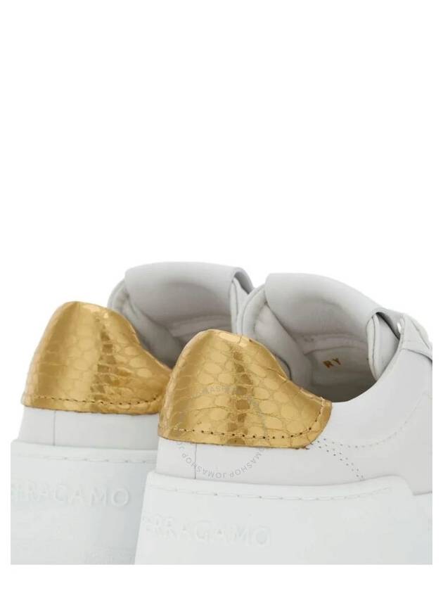 Ferragamo Embossed Leather Wedge Sneakers, Size 10 - SALVATORE FERRAGAMO - BALAAN 3